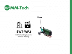 เครื่องเชื่อมลมร้อน MM-Tech SWT-WP2 ・เชื่อมตะเข็บกว้าง 80-100 มม.コ・งานกันซึม PVC TPO SBS