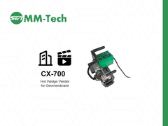 เครื่องเชื่อมแผ่นใยสังเคราะห์ cx700 แสดงผลการเชื่อม