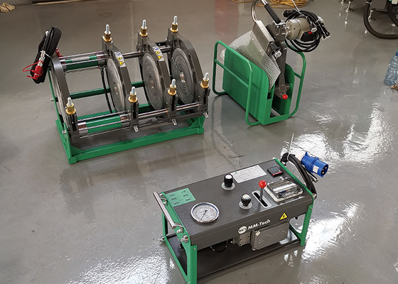 ไฮดรอลิก Pvdf Hdpe Pipe Butt Fusion Machine 90mm - 315mm Welding