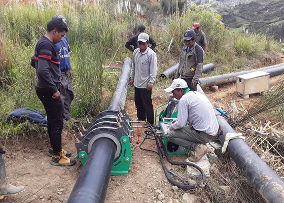 630mm Hdpe Pipe Butt Fusion เครื่องเชื่อมด้วยอุณหภูมิ Diaplay