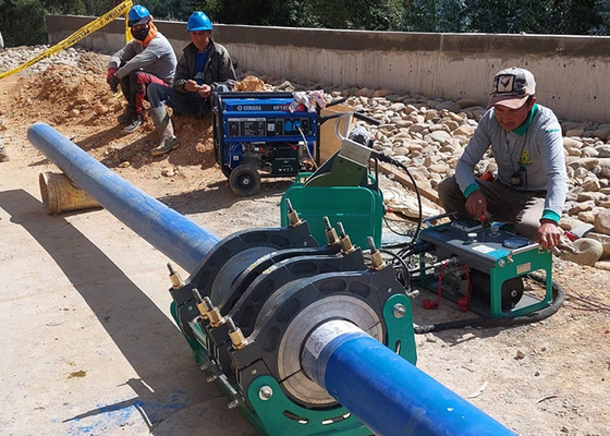 355mm Pipe Hdpe Butt Fusion เครื่องเชื่อม 6.25kw