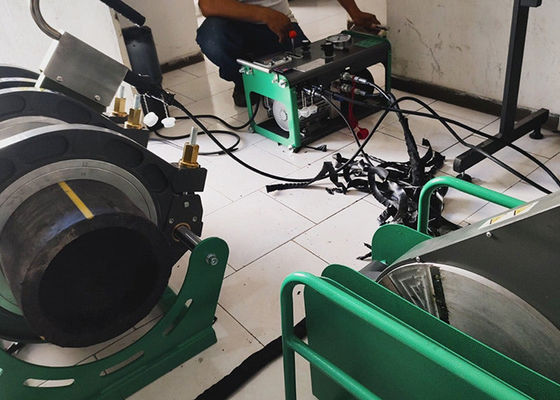 6 นิ้ว Hdpe Tube ไฮดรอลิกเชื่อมชนเครื่องเชื่อมฟิวชั่น 6.25 Kw