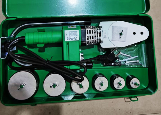 เครื่องเชื่อมฟิวชั่นซ็อกเก็ต 20-63 มม. พร้อมจอแสดงผลดิจิตอลสำหรับท่อ PPR PE PB