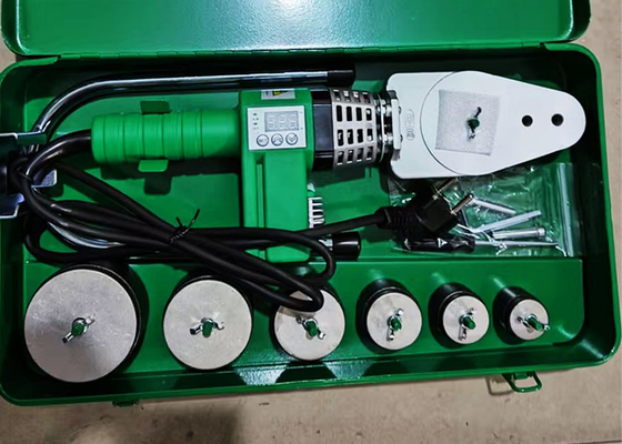 เครื่องเชื่อมฟิวชั่นซ็อกเก็ต 20-63 มม. พร้อมจอแสดงผลดิจิตอลสำหรับท่อ PPR PE PB