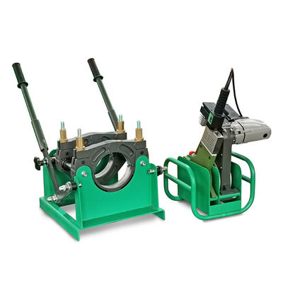 50mm-200mm Manual Hdpe เครื่องเชื่อมท่อ 220V พร้อมเกจ
