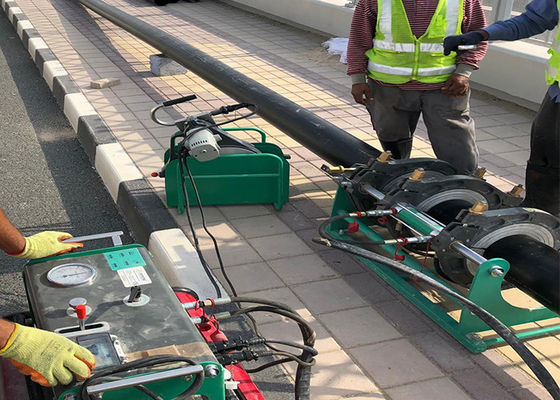 ท่อโพลีเอทิลีน Hdpe ท่อแก๊สคู่มือก้นฟิวชั่นเครื่องเชื่อม