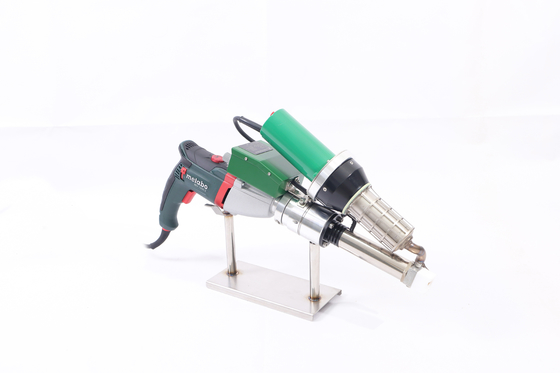 Hdpe พลาสติกอากาศร้อน 110v Extrusion เครื่องเชื่อมสำหรับ Pond Liner กับ 4mm Rod