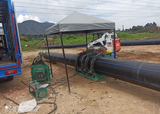 315mm Hdpe Pipe Jointing ไฮดรอลิก Butt Fusion เครื่องเชื่อมเสียงรบกวนต่ำ