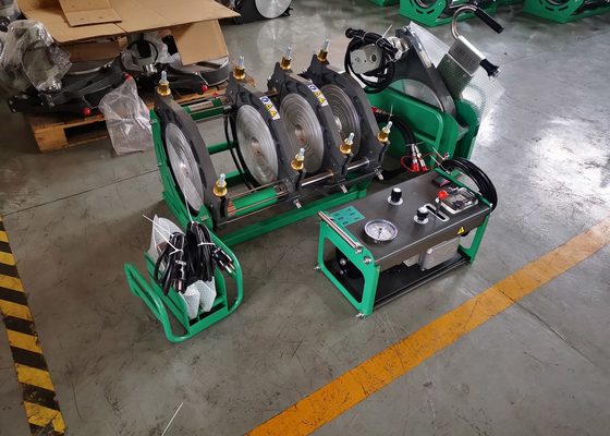 เครื่องเชื่อมฟิวชั่นก้นไฮดรอลิกขนาด 50-160 มม. สำหรับท่อ Hdpe