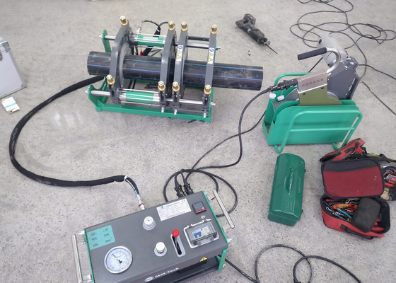 เครื่องเชื่อมก้นไฮดรอลิกฟิวชั่นสำหรับการเชื่อมท่อ Hdpe 90 มม.