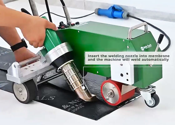 เครื่องเชื่อมหลังคาโพลีเมอร์ พลังลมร้อน 4200W SWT-WP2