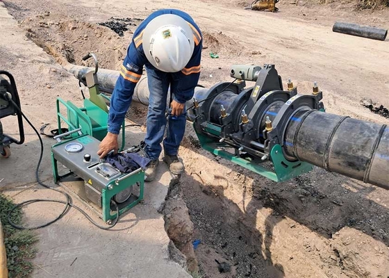 เครื่องเชื่อมเหล็กไฮดรอลิก Butt Fusion ที่มีประสิทธิภาพสูง สําหรับการชลประทานน้ํา