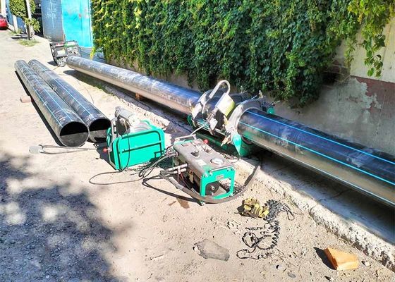 เครื่องเชื่อมชนแบบฟิวชั่นสำหรับท่อส่งน้ำ HDPE คุณภาพสูง ขับเคลื่อนด้วยเฟืองหนอน